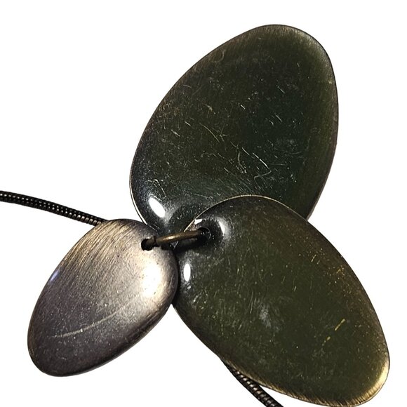 Boho Green Jasper Stacked Pendant Necklace Calming Positive Spiritual Jewelry - Picture 3 of 6